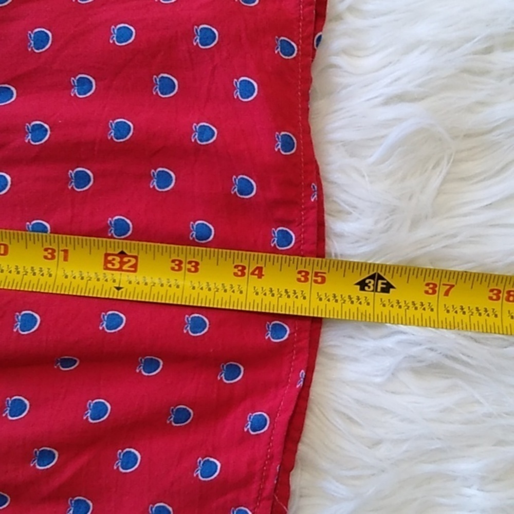 Beach Lunch Lounge Red Drop Waist Dress Size - Small - Picture 12 of 12